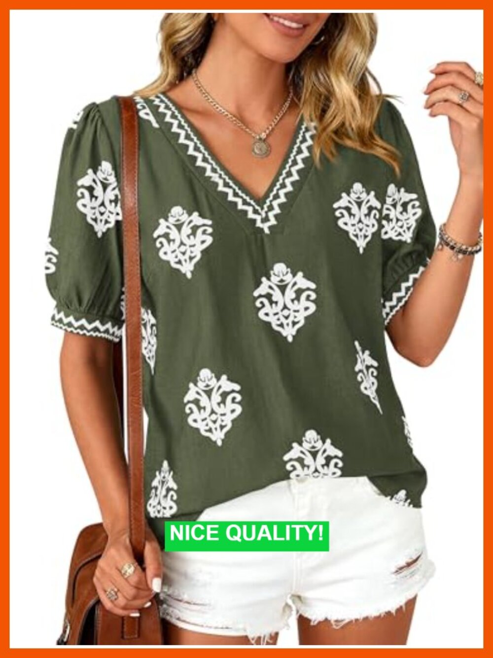Short Sleeve V Neck Floral Tunic Blouse Beach Summer Top